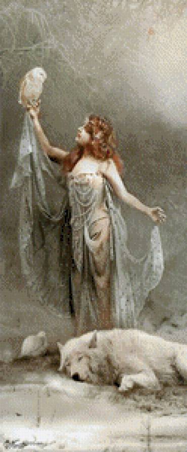 Снегурочка - сова, сказка, волк, зима, снегурочка - предпросмотр