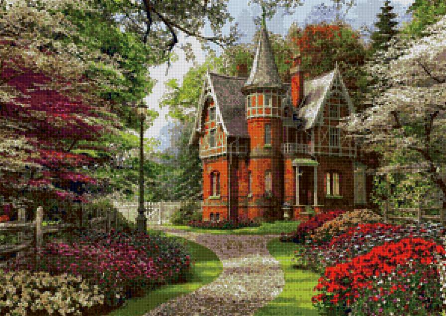 Пейзажи Доминика Дэвисона - доминик дэвисон, пейзаж, дом, особняк, природа, лес - предпросмотр