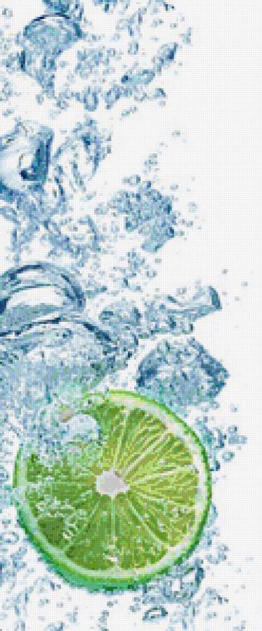 Лайм - фрукты, пузырьки, вода, на кухню, пузыри, цитрус - предпросмотр