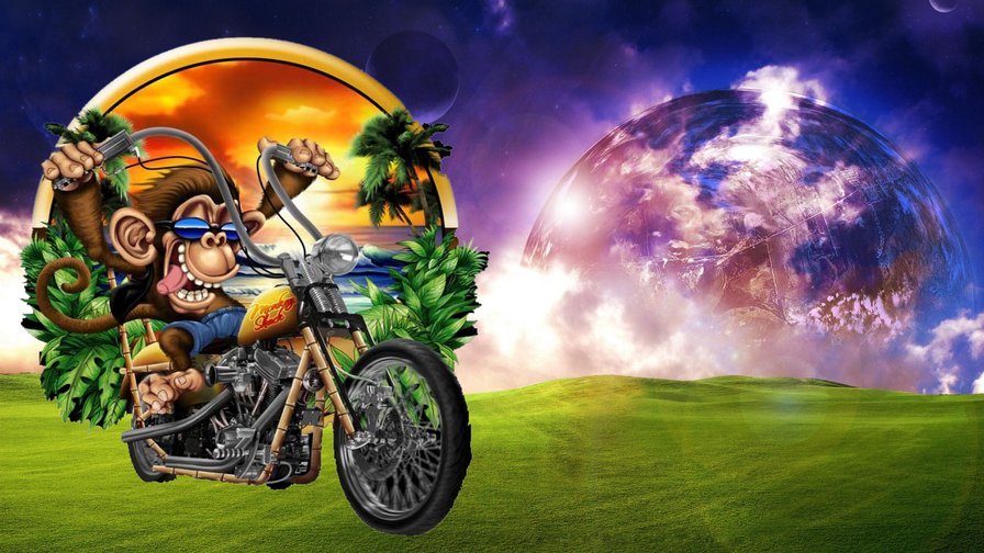 Мартышка и портал - оригинал