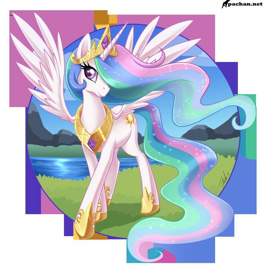 принцесса селестия - мультфильм, лошадь, пони - оригинал