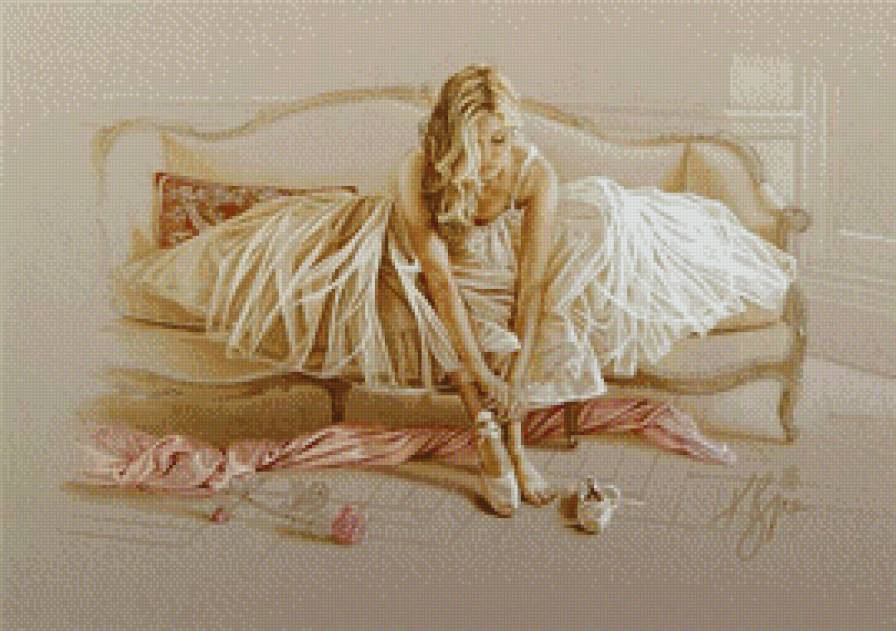 Балерина - картина, люди - предпросмотр