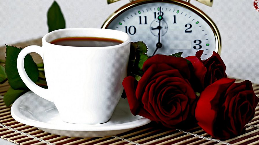 роза и кофе 3 - кофе - оригинал