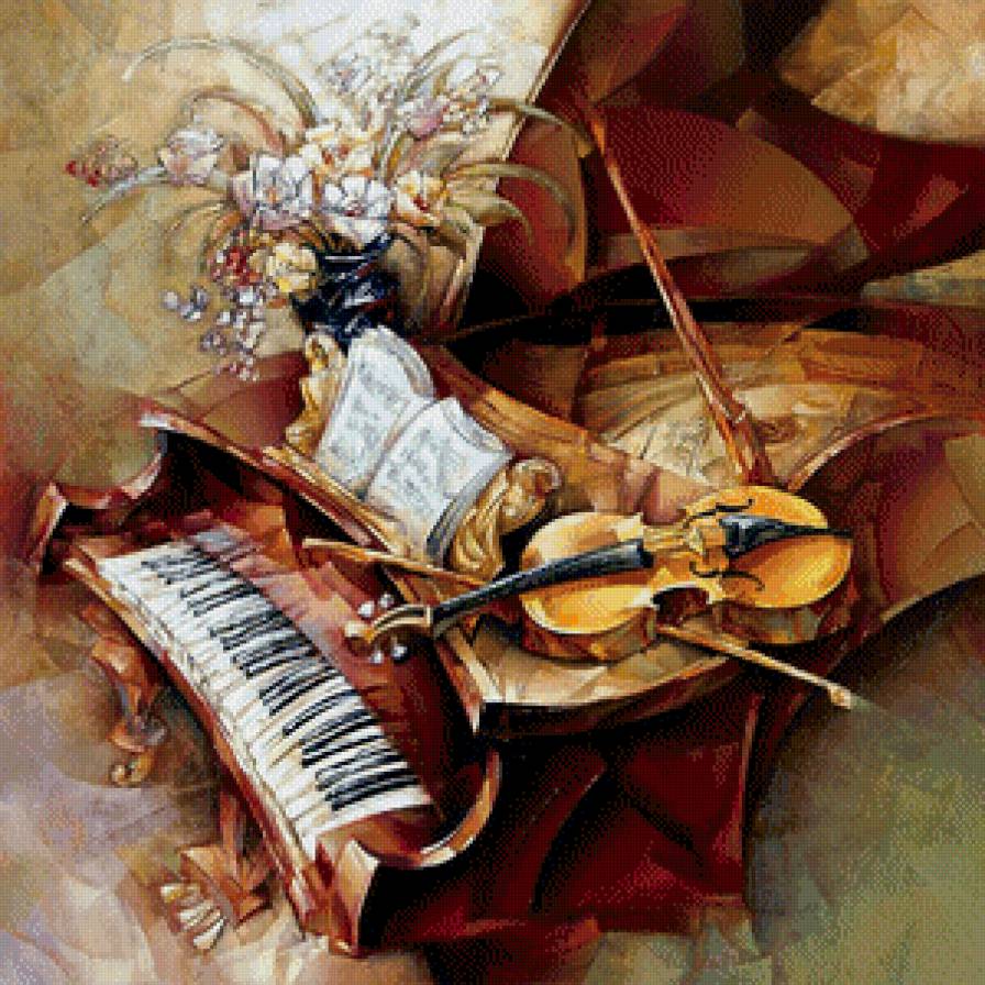 вечная музыка - скрипка, пианино, музыка - предпросмотр