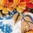 Предпросмотр схемы вышивки «натюрморт с цветами и вишней» (№938067)