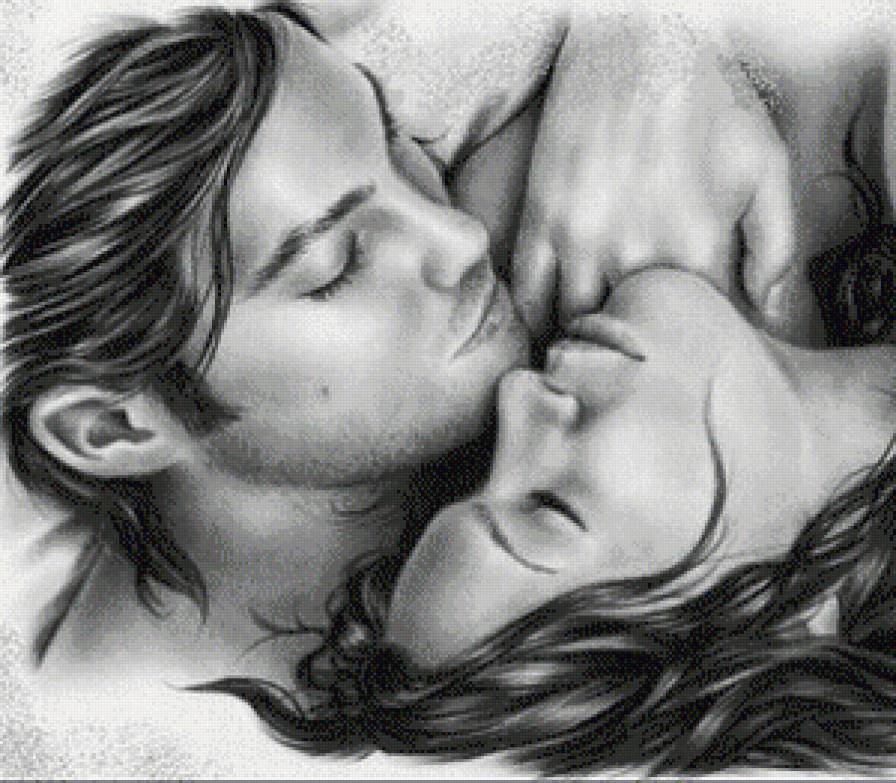 Серия "Двое" - девушка, парень, чувства, черное и белое, любовь - предпросмотр