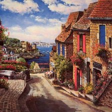 Схема вышивки «Дорога к морю»