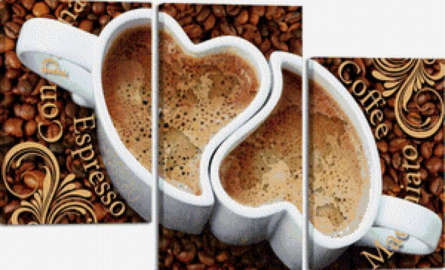 Серия "Диптих, триптих, полиптих" - утро, сердце, кухня, полиптих, любовь, кофе, завтрак - предпросмотр