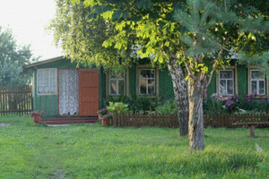 Домик в деревне - дом, деревня, природа - предпросмотр