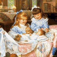 Схема вышивки «дети»