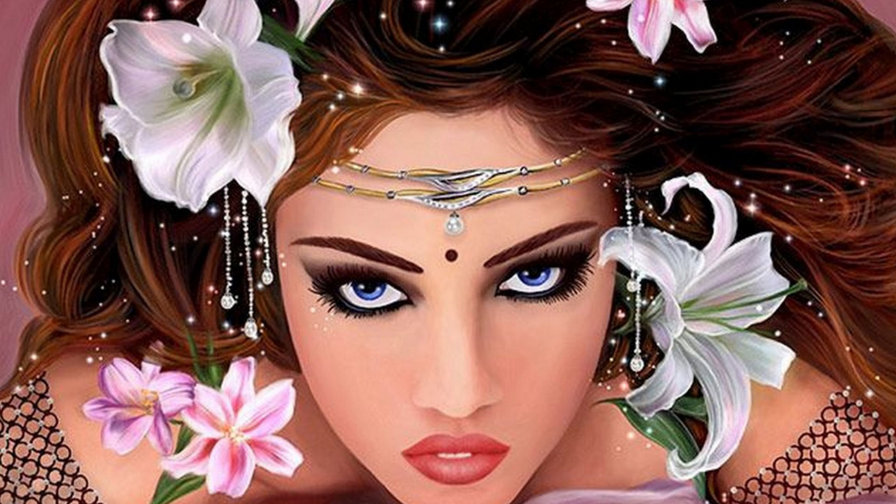 Индианка - красота, индия, девушка - оригинал