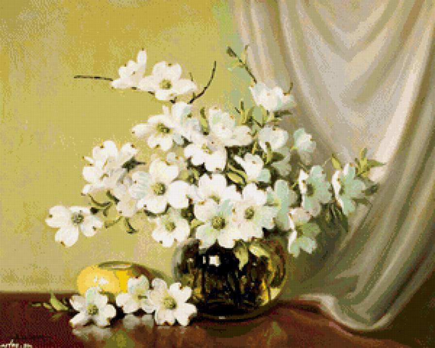 жасмин в вазе - весна, ваза, жасмин, цветы, букет, натюрморт, нежность - предпросмотр