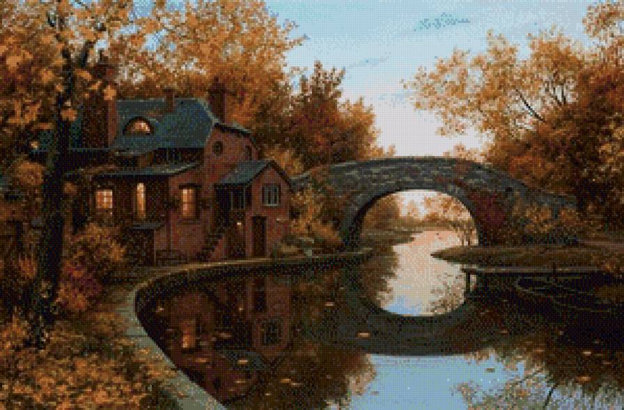 мостик - мост, вода, природа - предпросмотр