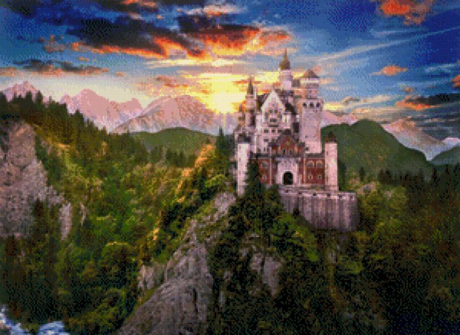 Замок Ношванштайн - предпросмотр