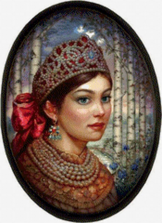 Художник С.Князев - картина, люди - предпросмотр