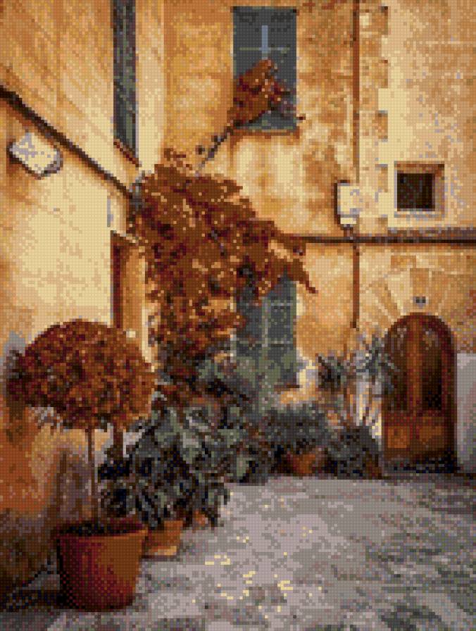 Дворик - двор цветы - предпросмотр