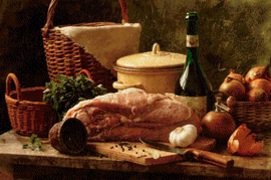 Натюрморт для кухни - картина, натюрморт - предпросмотр