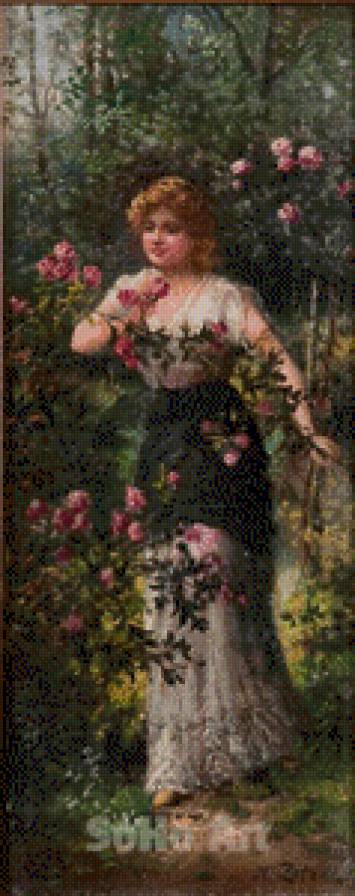 Ханс Зацка 12 - живопись, картина, девушка - предпросмотр