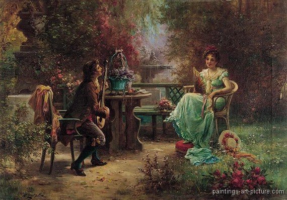 Ханс Зацка 21 - фэнтези, живопись, картина, девушка - оригинал