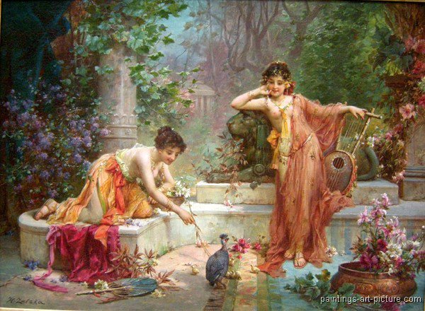 Ханс Зацка 28 - фэнтези, картина, девушка, живопись - оригинал