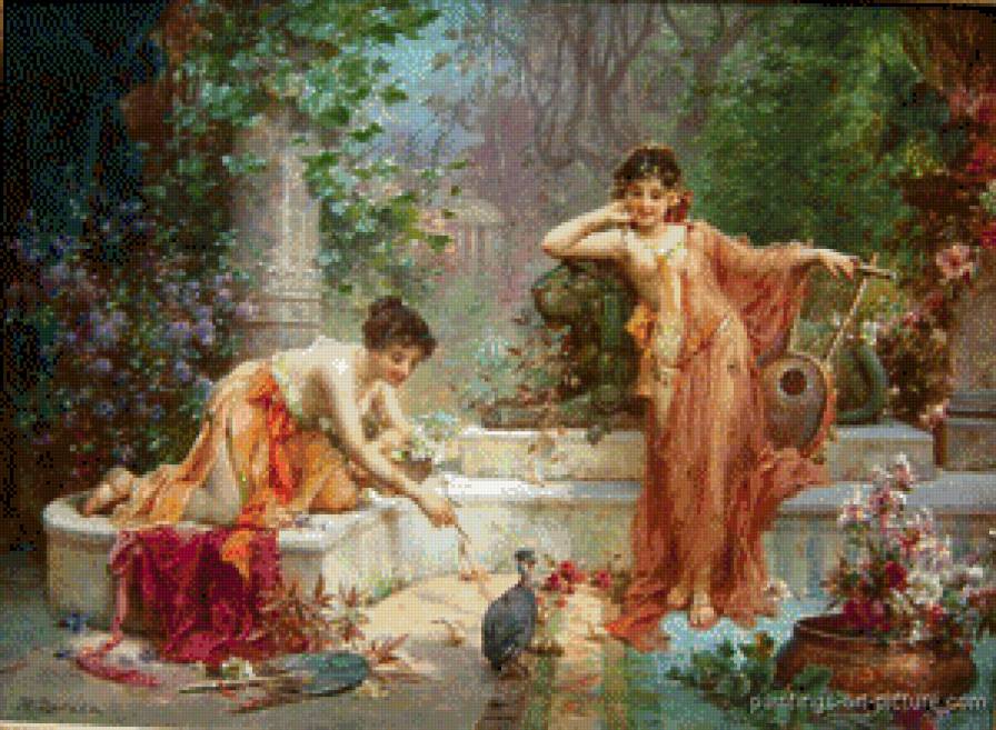 Ханс Зацка 28 - девушка, живопись, картина, фэнтези - предпросмотр