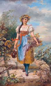 Ханс Зацка 45 - фэнтези, картина, живопись, девушка - оригинал