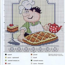 Схема вышивки «повар»