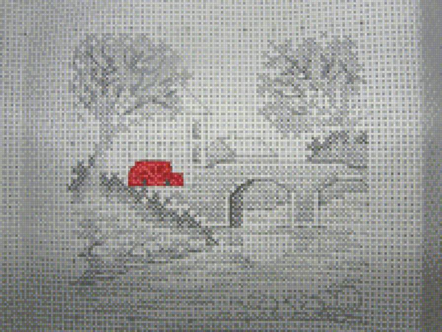 Путешествие машинки-2 - графика, машина, путешествие - предпросмотр