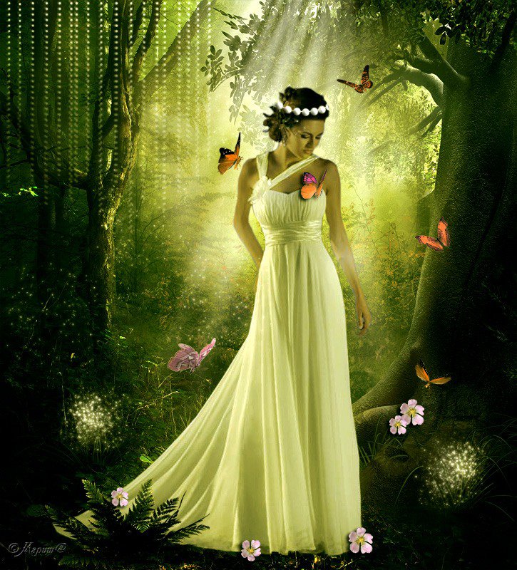 фея леса - фентези, лес, фея - оригинал