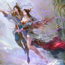 Схема вышивки «летящие в небесах»