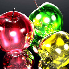 Схема вышивки «Стеклянные яблоки»