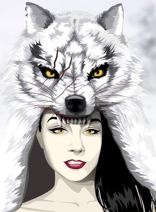 девушка волк - оригинал