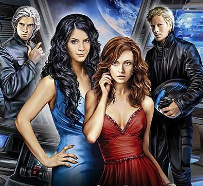 Космическое путешествие - женщина, мужчина, девушка, любовь, парень, космос, фэнтези - оригинал