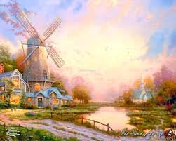 №944489 - мельница, пейзаж - оригинал