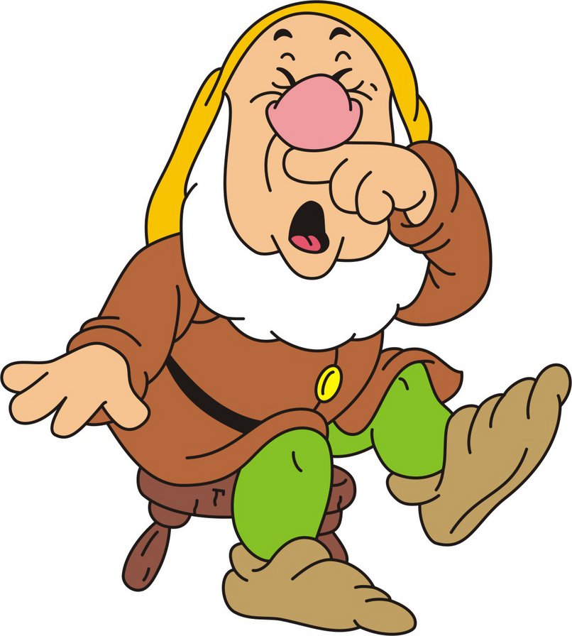 «СЕРИЯ "БЕЛОСНЕЖКА И СЕМЬ ГНОМОВ". Гном Чихун - гномы, мультфильм, белоснежка - оригинал