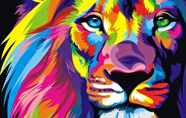 Лев - живитные, лев - оригинал