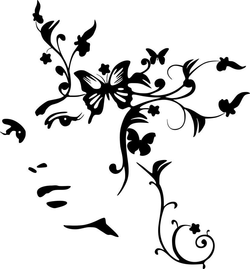 cara con mariposas - twarz z motylami - оригинал