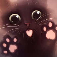 Схема вышивки «Котенок»