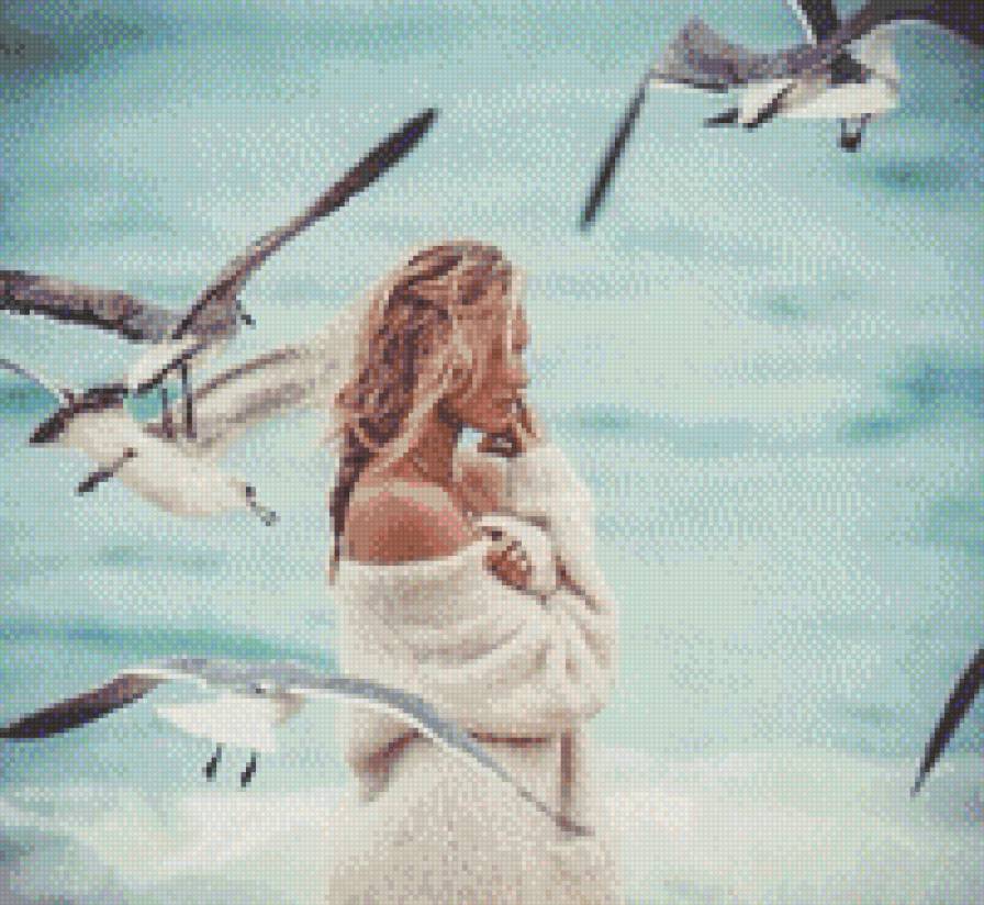 чайки - море - предпросмотр