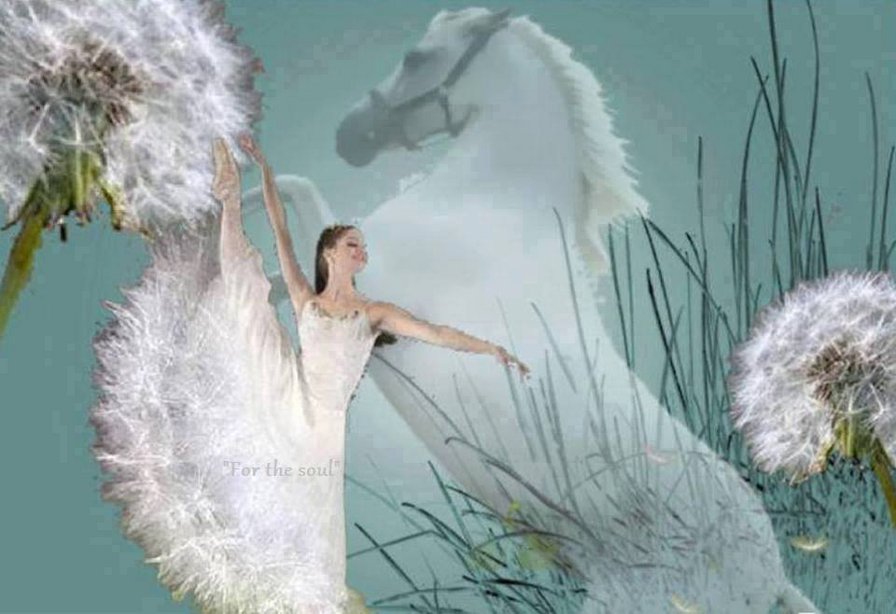 Chica con caballo - оригинал