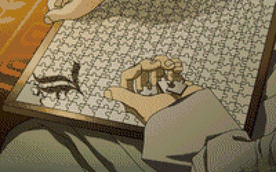 Мозаика Ниа - эл, тетрадь смерти, аниме, мозаика, ниа - предпросмотр