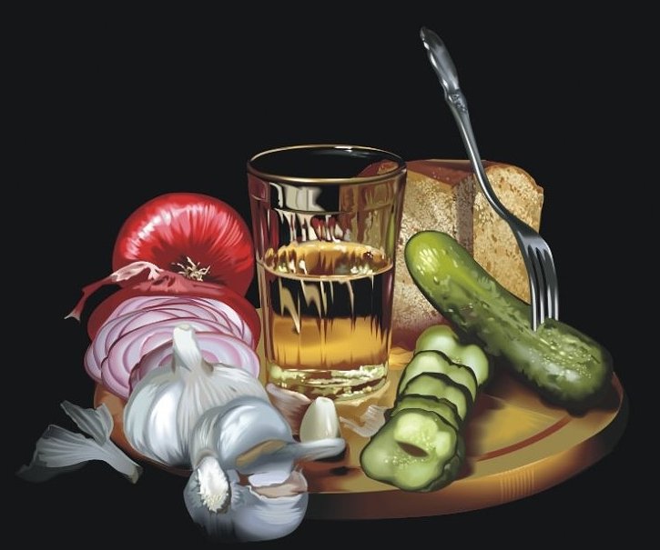 мужской набор - фрукты, ягоды, натюрморт - оригинал