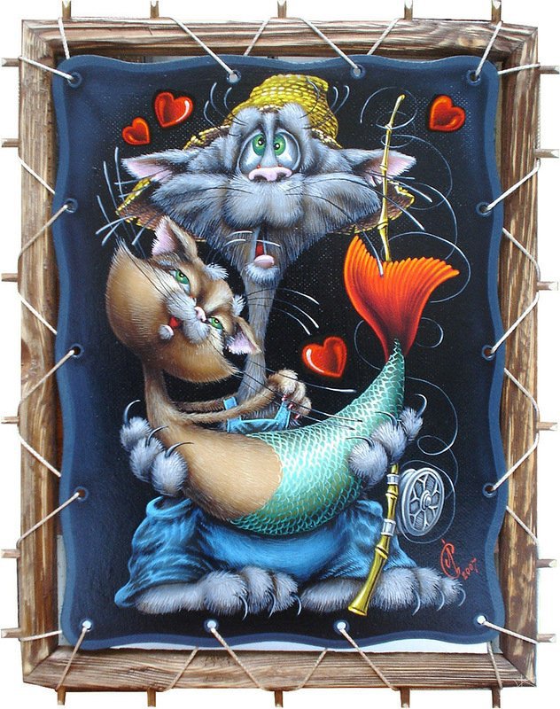 повезло! - кот, кошка - оригинал