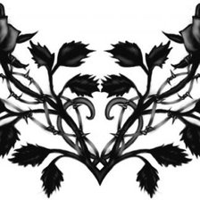 Схема вышивки «монохром»