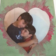 Схема вышивки «Foto niños corazon»