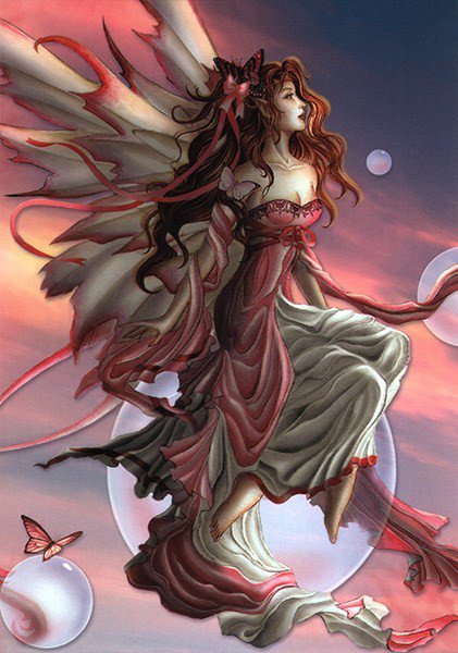 Эльф на шаре - фэнтези, девушка, эльф - оригинал