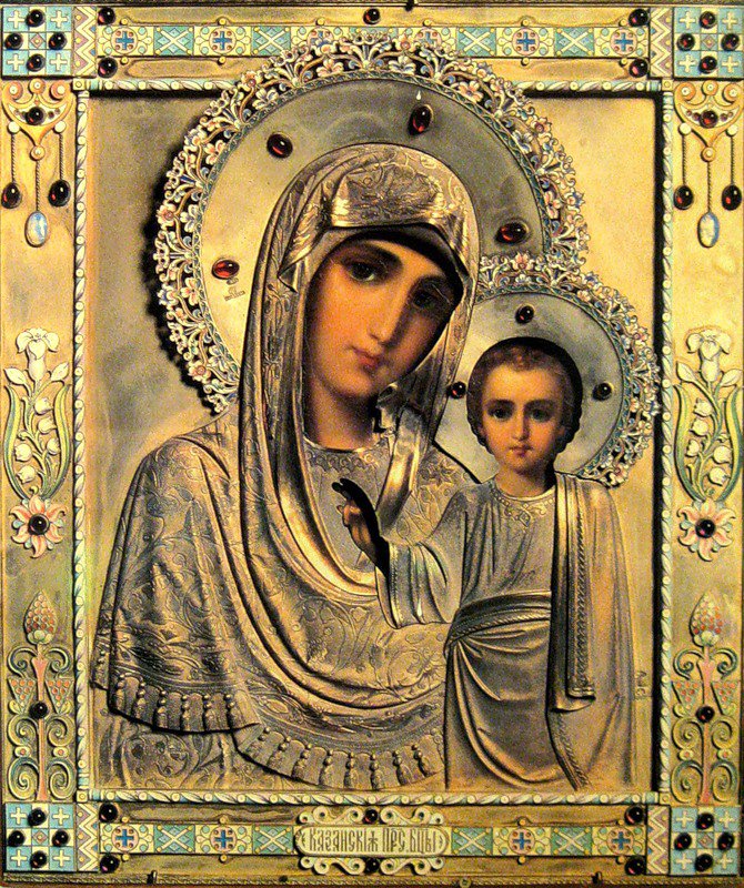 икона Казанской божьей матери - икона, религия, православные иконы - оригинал