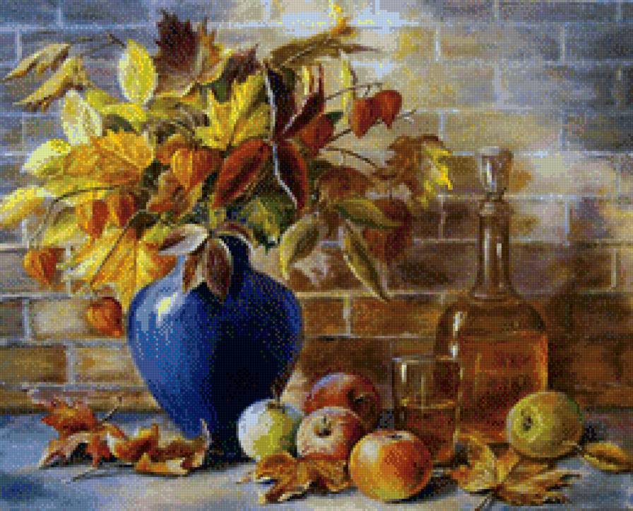 Осенний натюрморт - натюрморт - предпросмотр