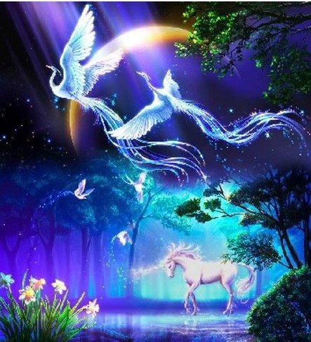 Фэнтези птицы - птицы, фэнтези - оригинал