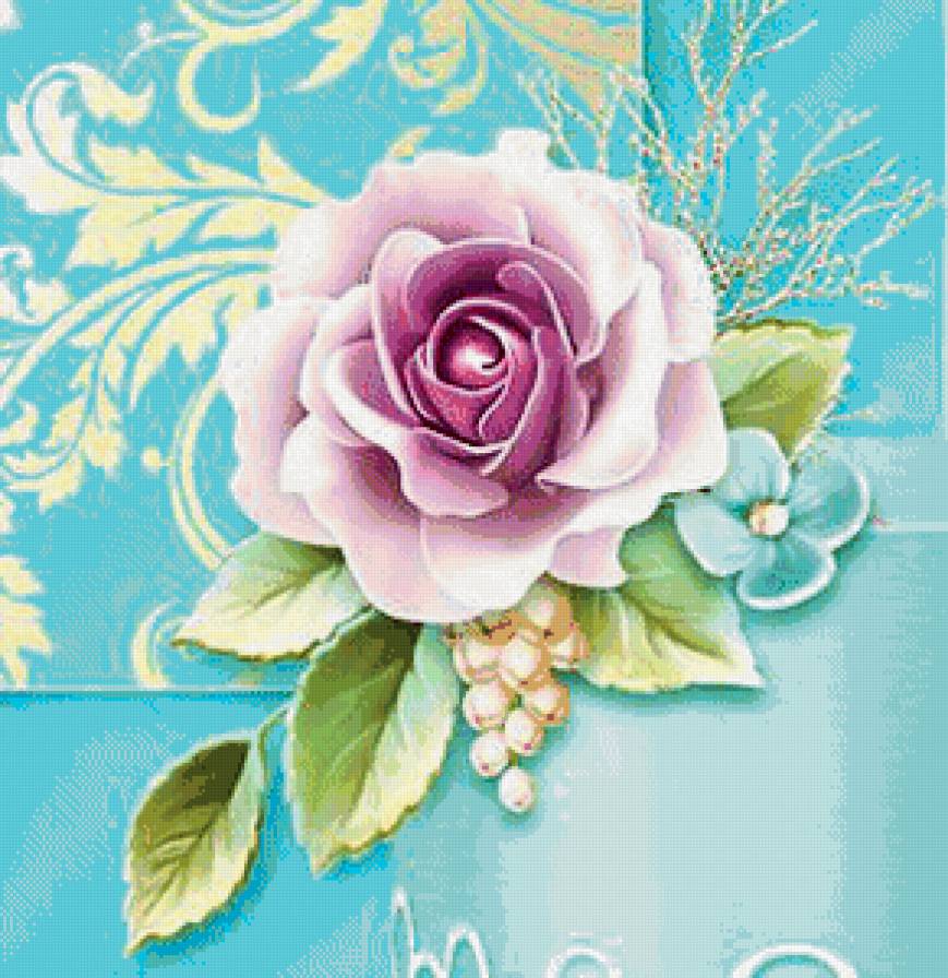 подушка с розой - роза, цветок, подушка, нежность - предпросмотр